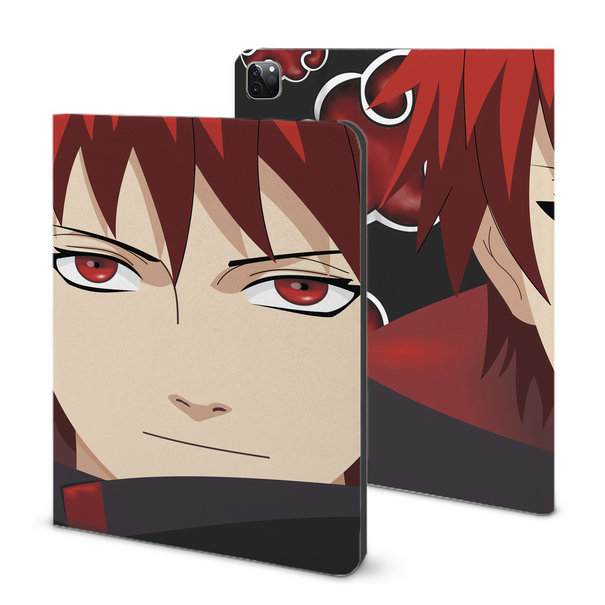 （画像用） NARUTO -ナルト- NARUTO -ナルト- 疾風伝 IPad ケース ブック型 PUレザー TPU 耐衝撃 軽量 薄型 ペン収納なし 全面保護 IPad 各モデル対応